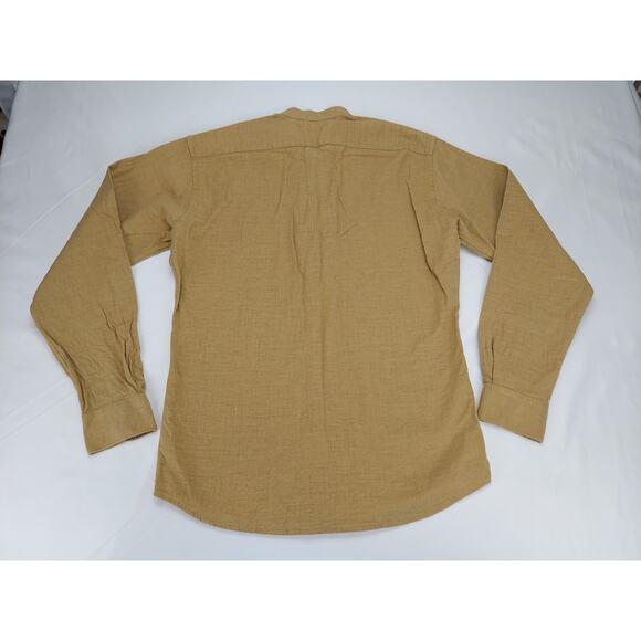 Men's Tan Casual Button Down Shirt - Picture 2 of 12